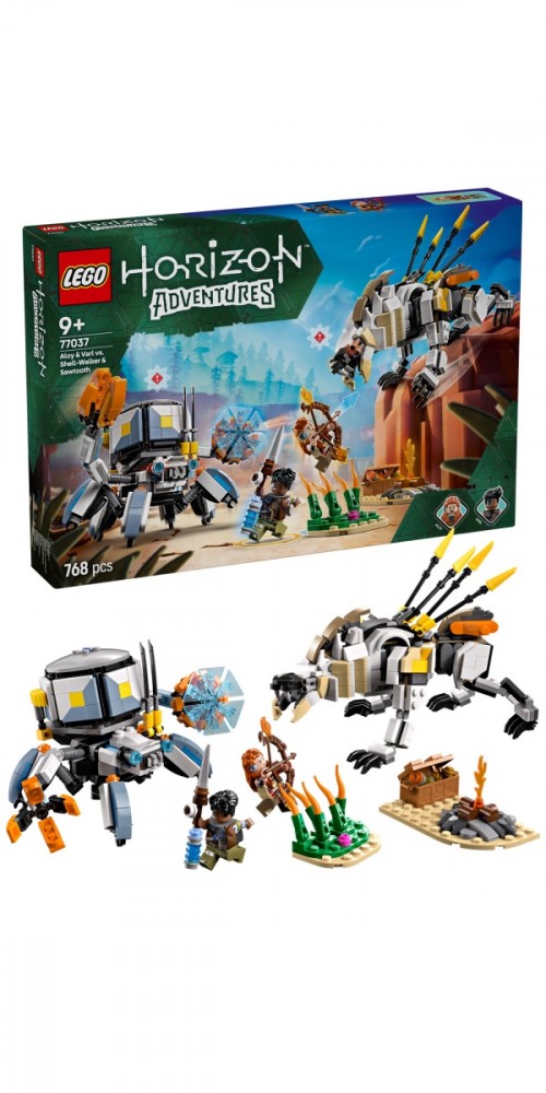 Aloy ir varl prieš krabžingsnį ir pjūklažandį, lego horizon