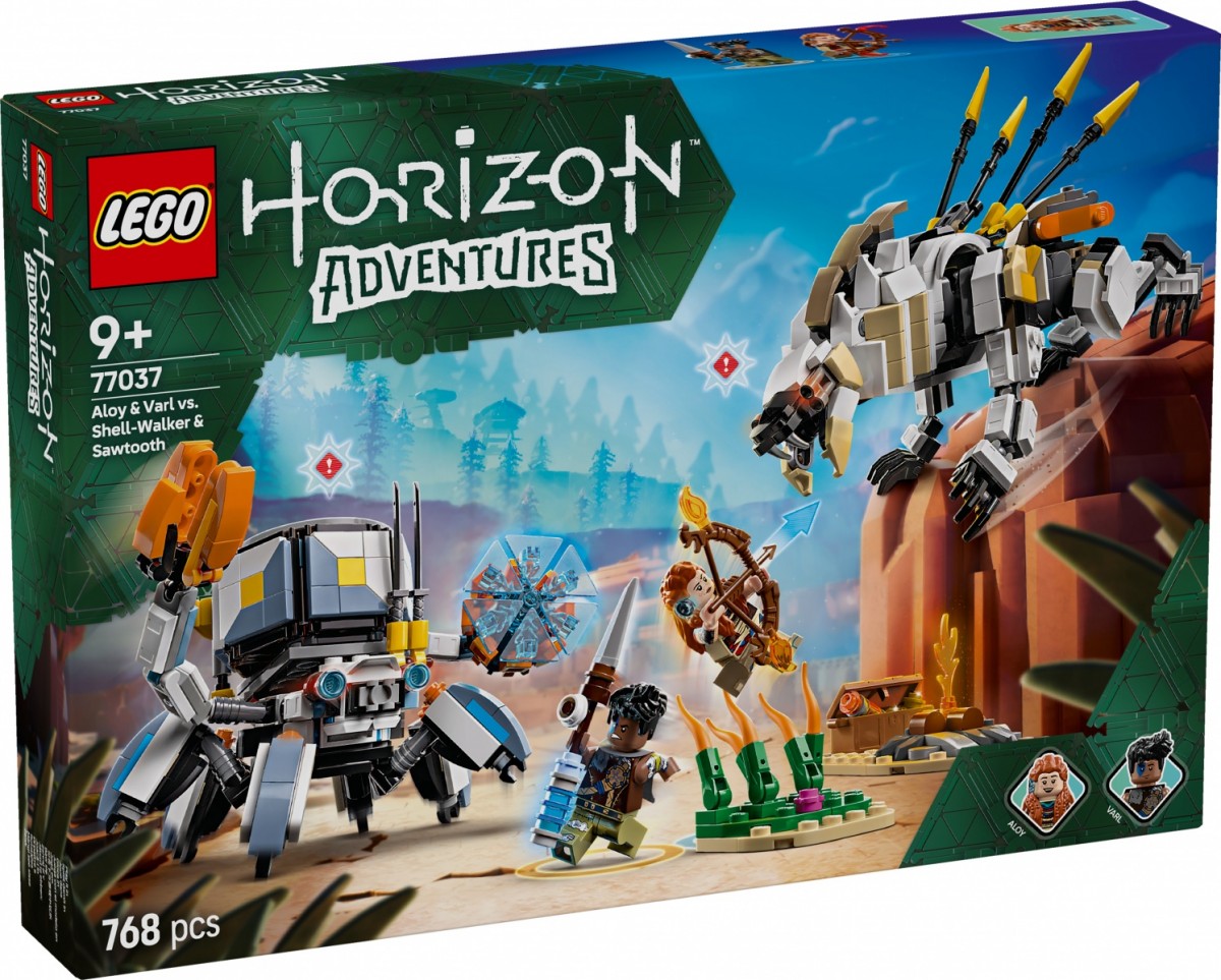 Aloy ir varl prieš krabžingsnį ir pjūklažandį, lego horizon