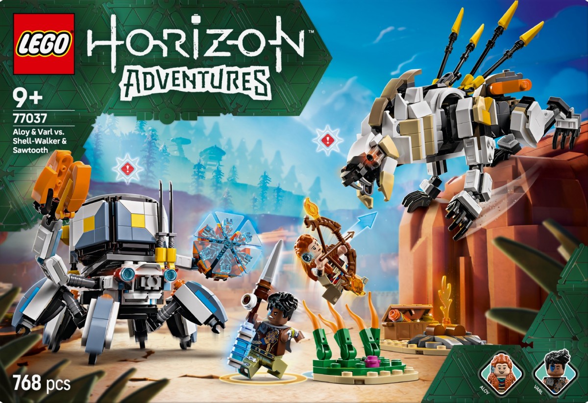 Aloy ir varl prieš krabžingsnį ir pjūklažandį, lego horizon