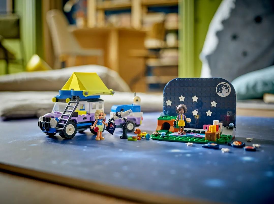 42603 lego® friends žvaigždžių stebėjimo stovyklavietės automobilis