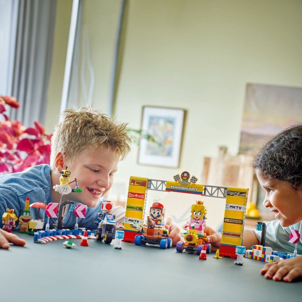 Konstruktorius lego super mario - baby peach ir grand prix, rinkinys
