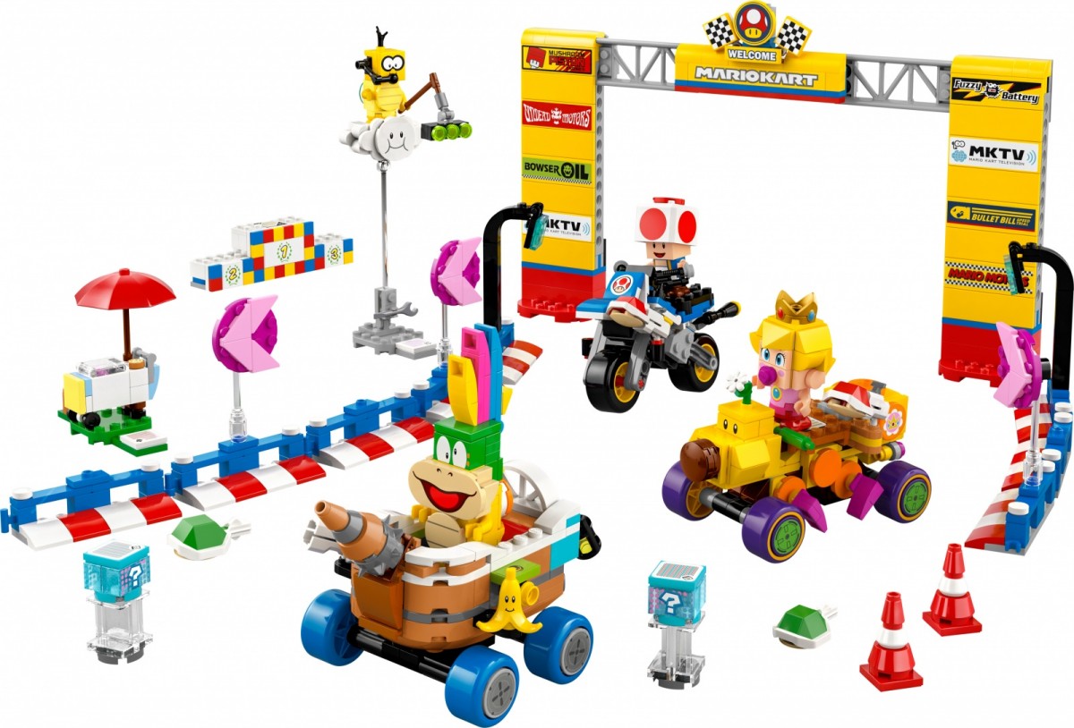 Konstruktorius lego super mario - baby peach ir grand prix, rinkinys