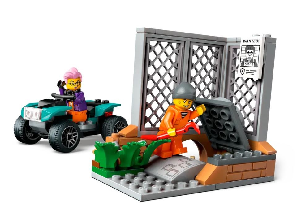 Konstruktorius policijos sunkvežimis su laboratorija lego city