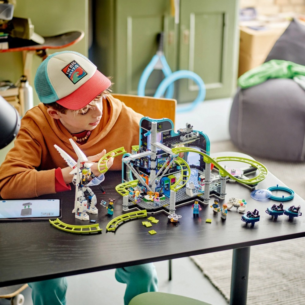 60421 lego® city robotų pasaulio linksmųjų kalnelių parkas