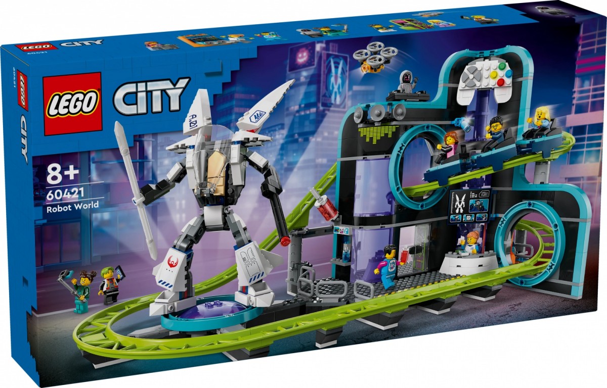 60421 lego® city robotų pasaulio linksmųjų kalnelių parkas