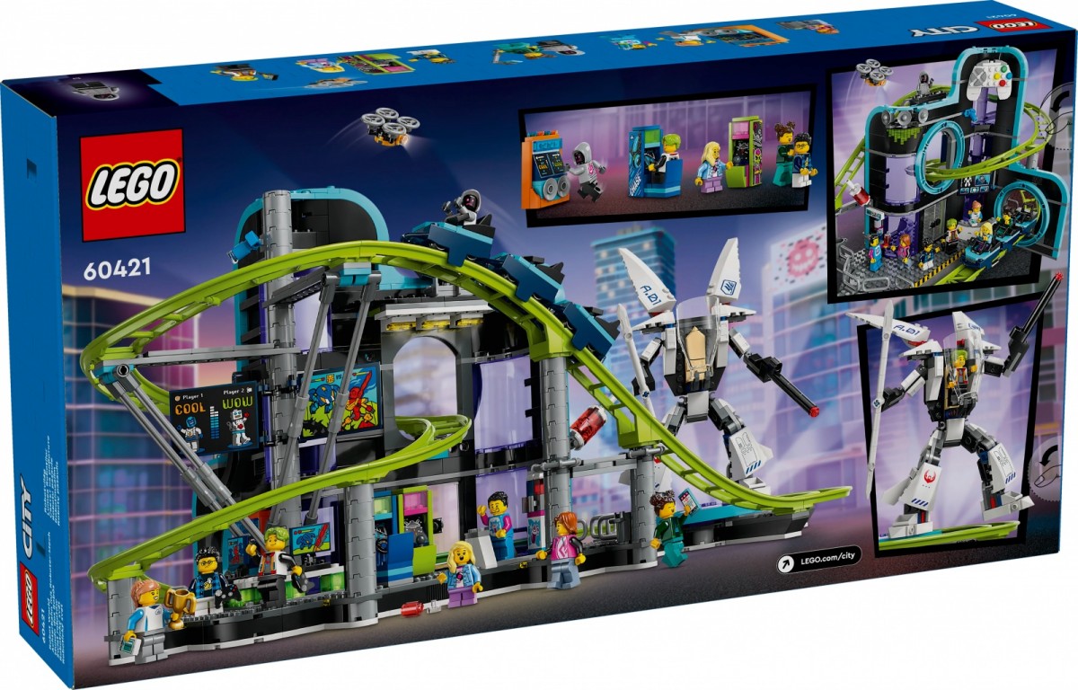 60421 lego® city robotų pasaulio linksmųjų kalnelių parkas