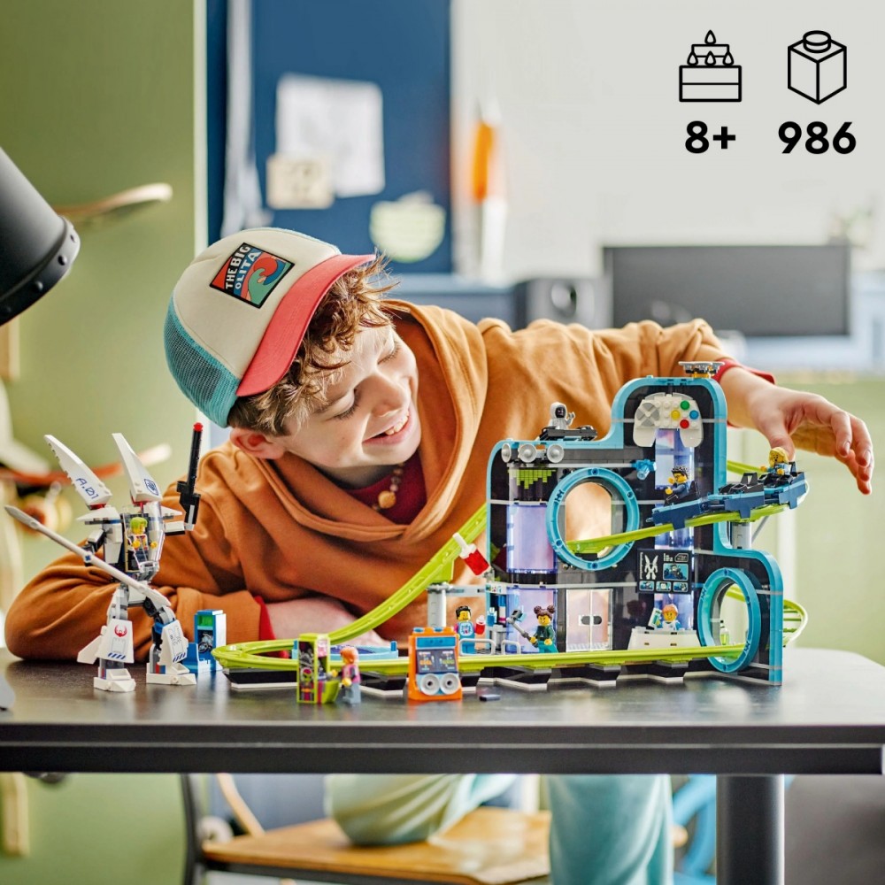 60421 lego® city robotų pasaulio linksmųjų kalnelių parkas