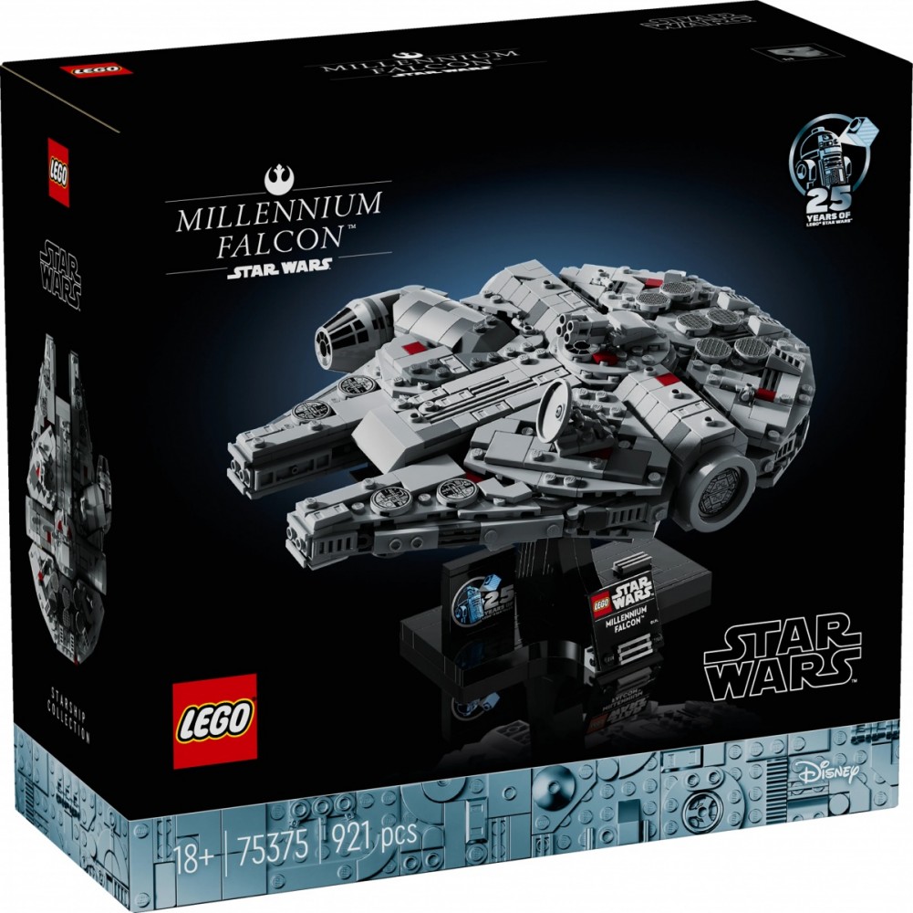 Star wars millennium falcon rinkinys, lego, pilkas