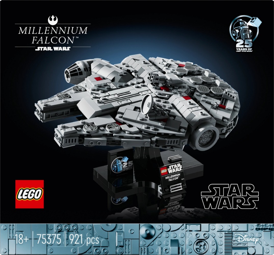Star wars millennium falcon rinkinys, lego, pilkas