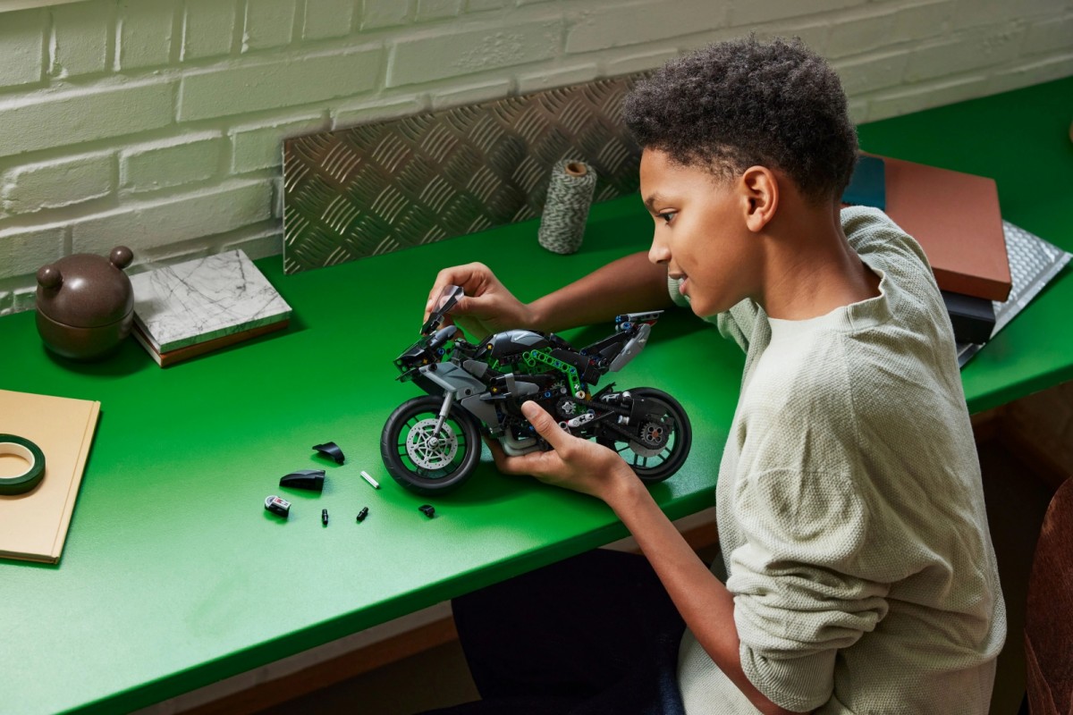 Konstruktorius motociklas kawasaki ninja h2r lego technic