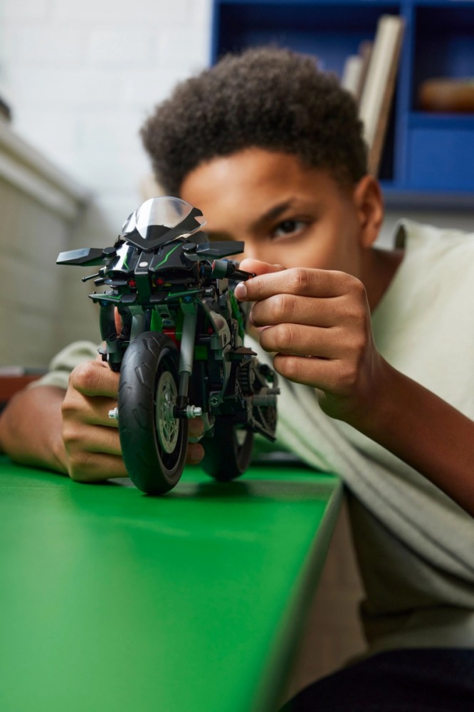 Konstruktorius motociklas kawasaki ninja h2r lego technic