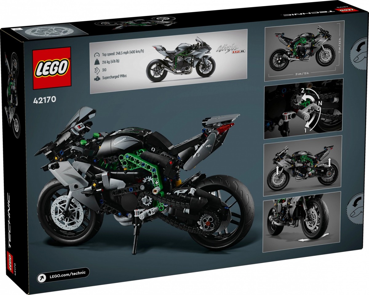 Konstruktorius motociklas kawasaki ninja h2r lego technic