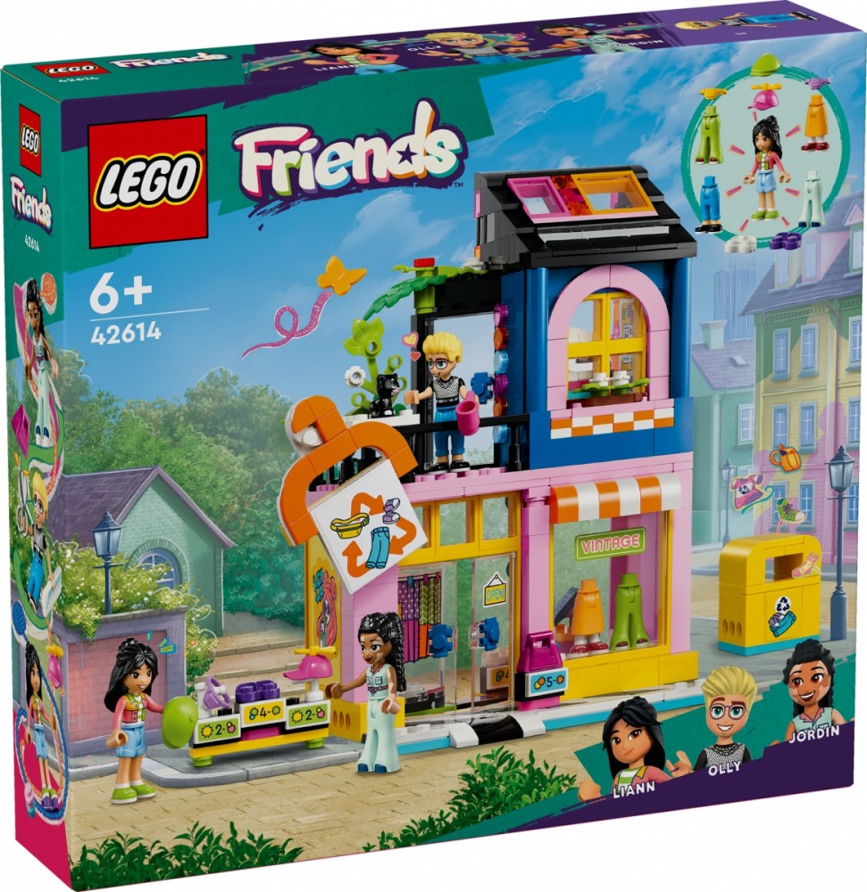 42614 lego® friends vintažinių drabužių parduotuvė