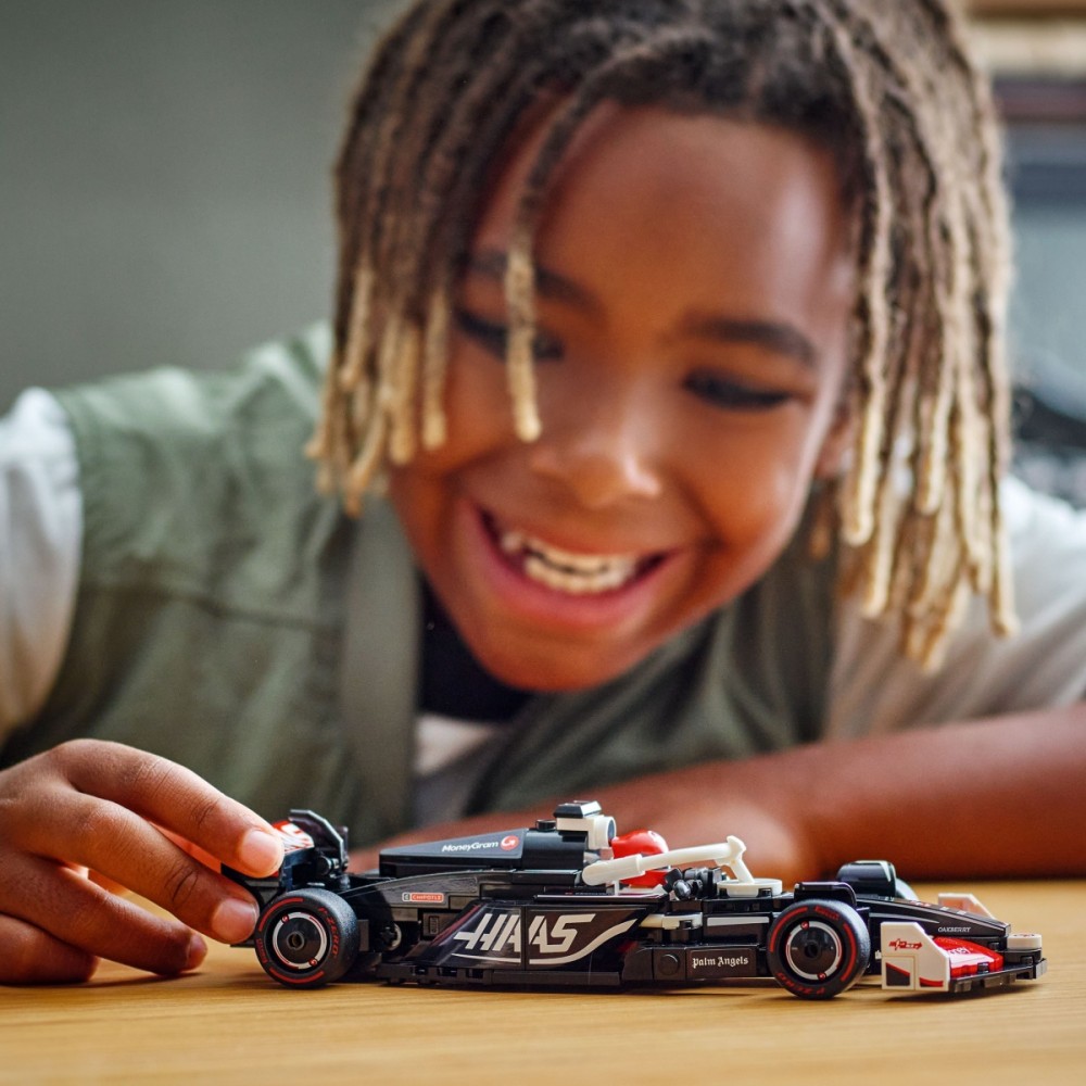 77250 lego® speed ​​champions lenktyninis automobilis moneygram haas f1® team vf-24