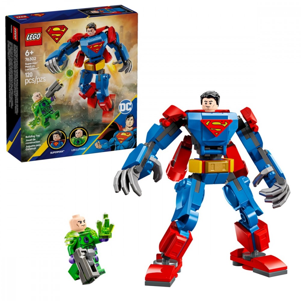 76302 lego® dc batman™ supermeno robotas prieš leksą liutorį