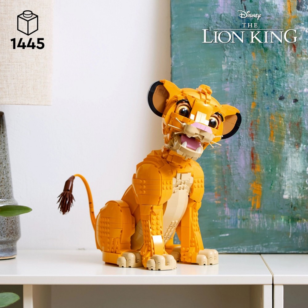 Konstruktorius liūtas karalius - jaunas simba, lego disney