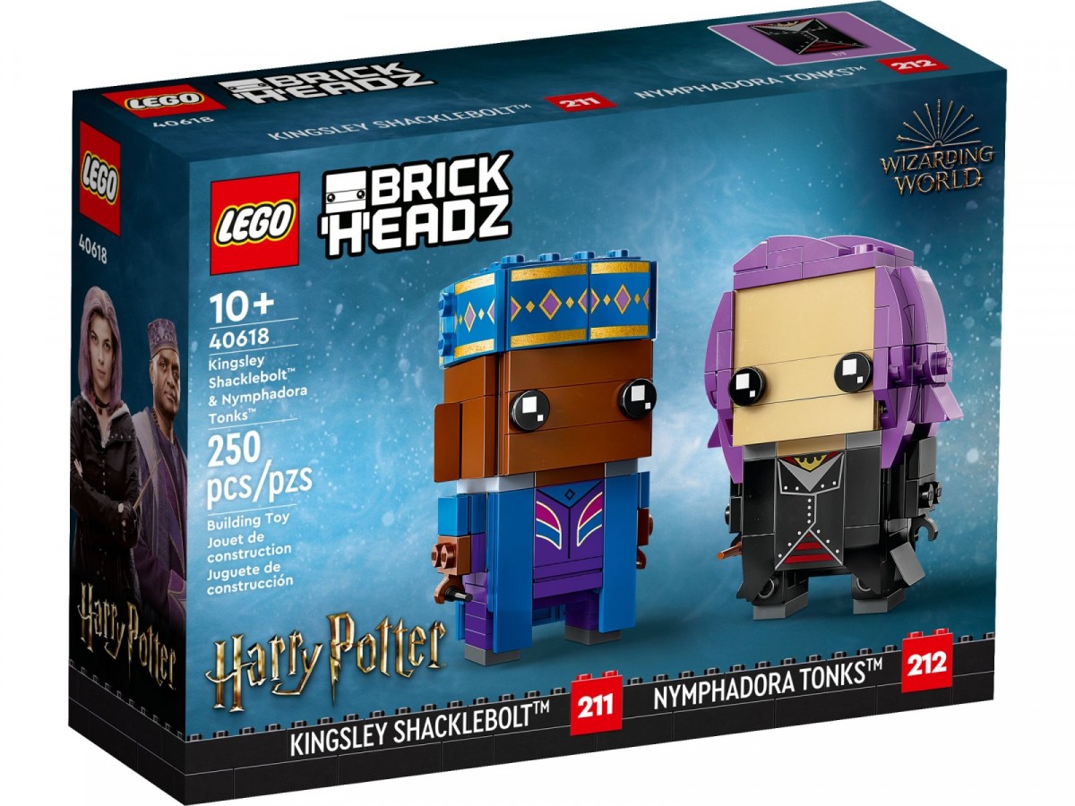 40618 lego® brickheadz kingsley shacklebolt and nymphadora tonks