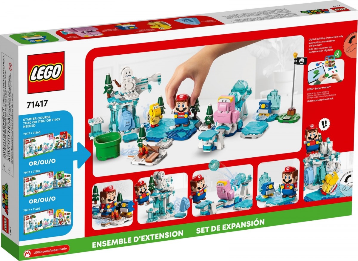 71417 lego® super mario papildomas rinkinys „fliprus nuotykiai ant sniego“
