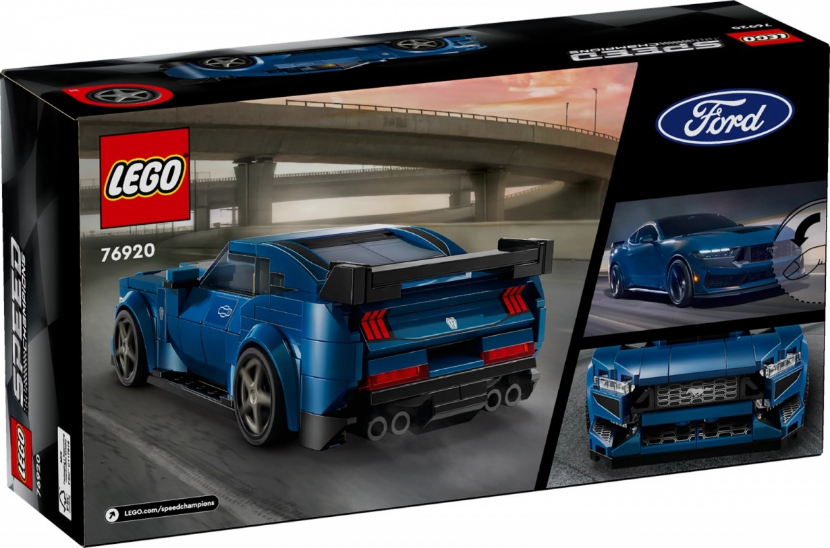 Konstruktorius ford mustang dark horse, lego speed champions