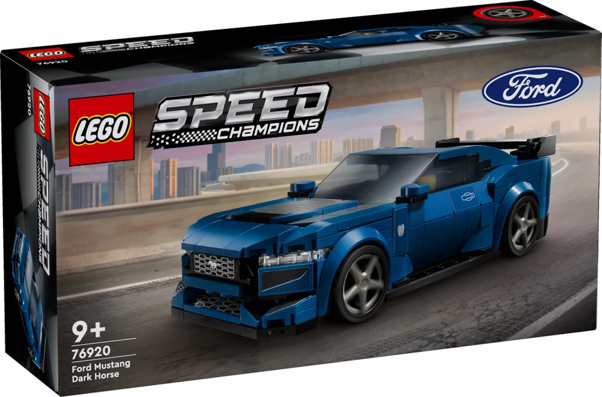 Konstruktorius ford mustang dark horse, lego speed champions