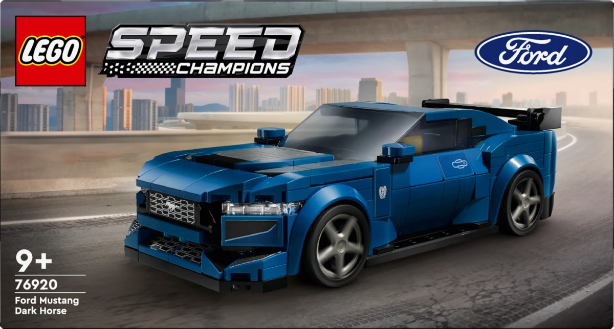 Konstruktorius ford mustang dark horse, lego speed champions