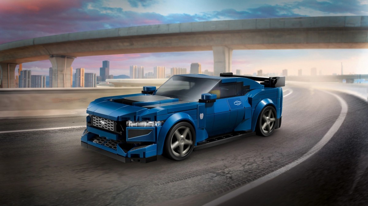 Konstruktorius ford mustang dark horse, lego speed champions