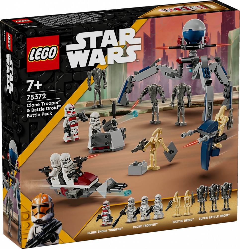 Klonai prieš droidus lego star wars