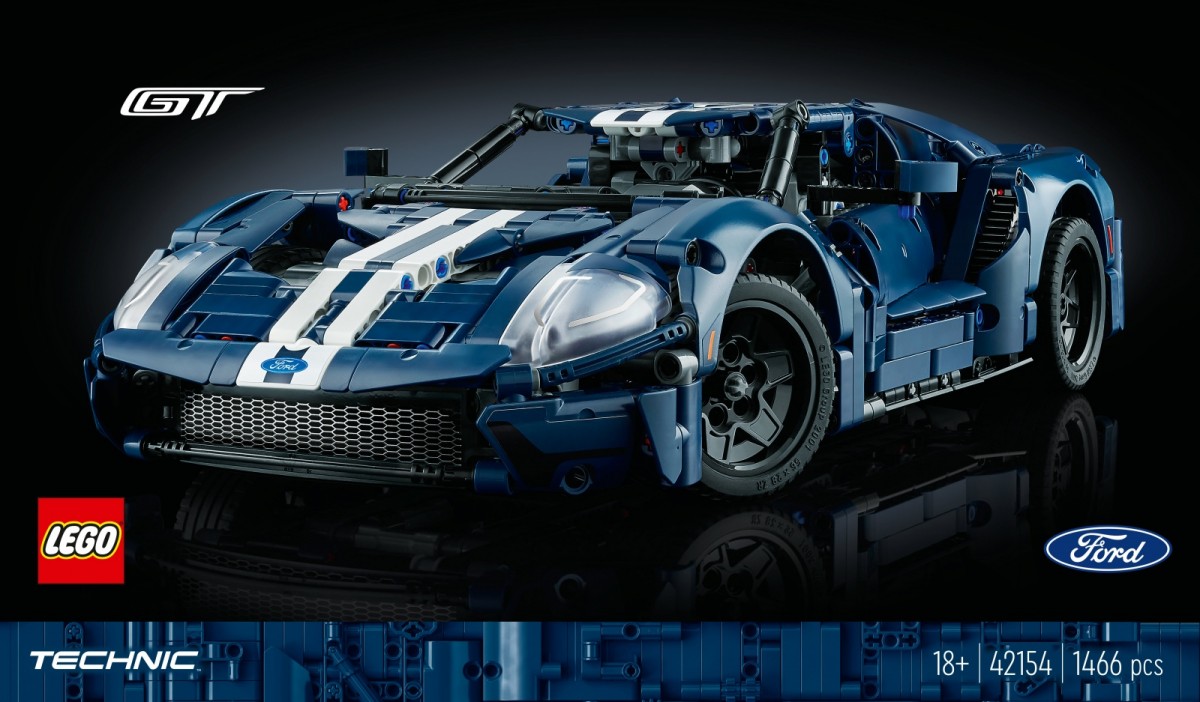 Ford gt 2022 m. modelis, lego, 18+, mėlynas
