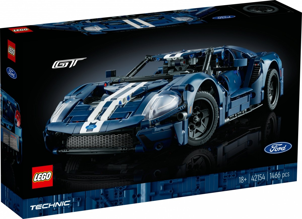 Ford gt 2022 m. modelis, lego, 18+, mėlynas