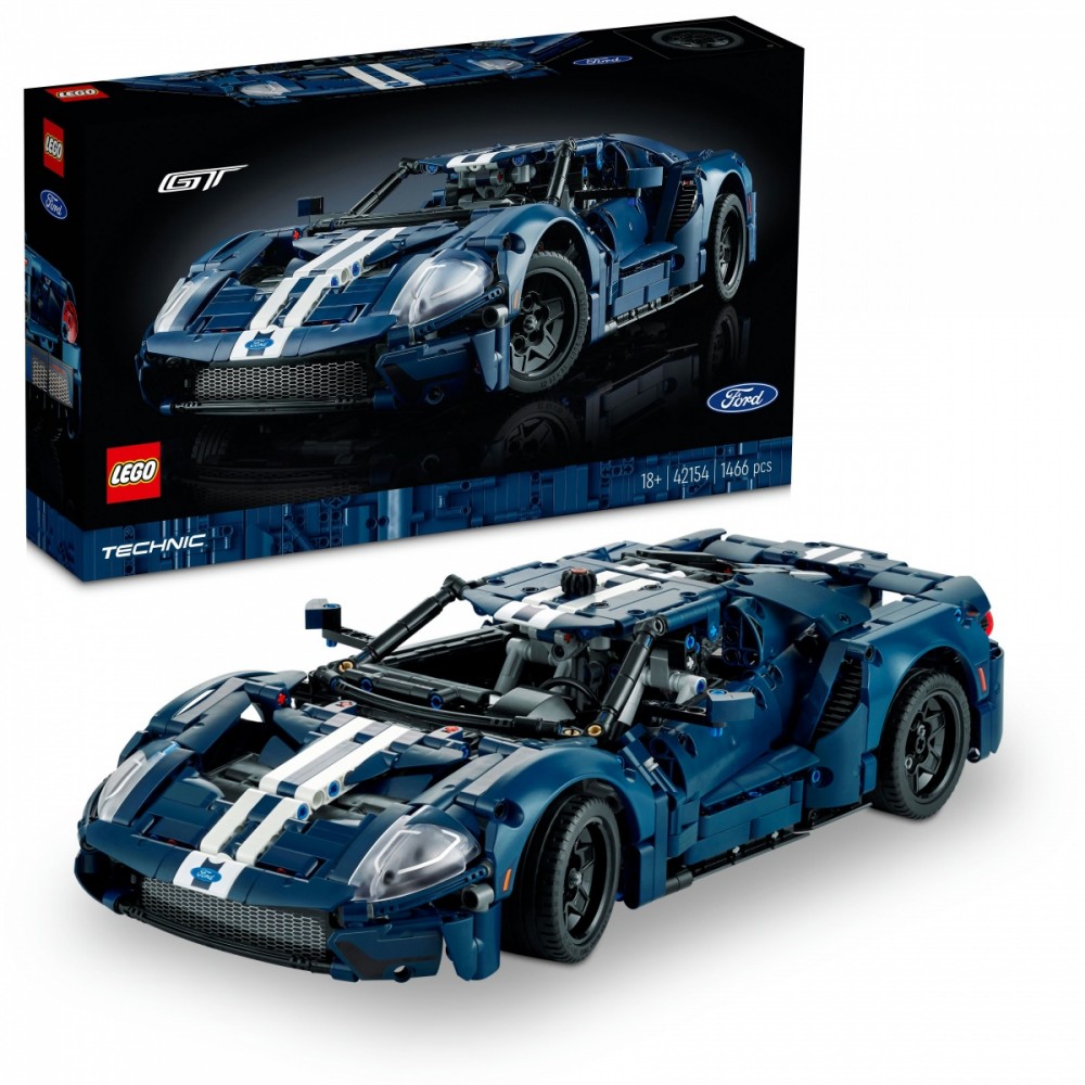 Ford gt 2022 m. modelis, lego, 18+, mėlynas