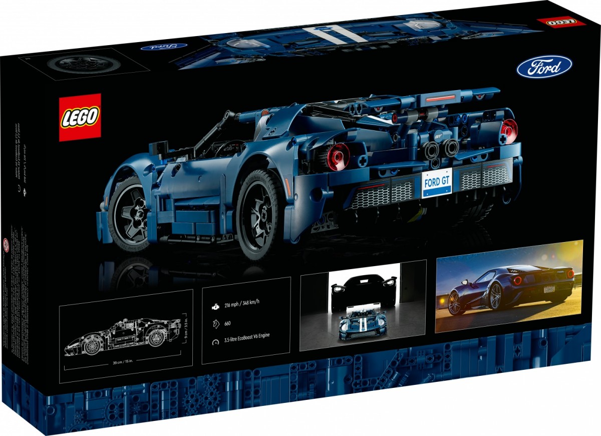 Ford gt 2022 m. modelis, lego, 18+, mėlynas