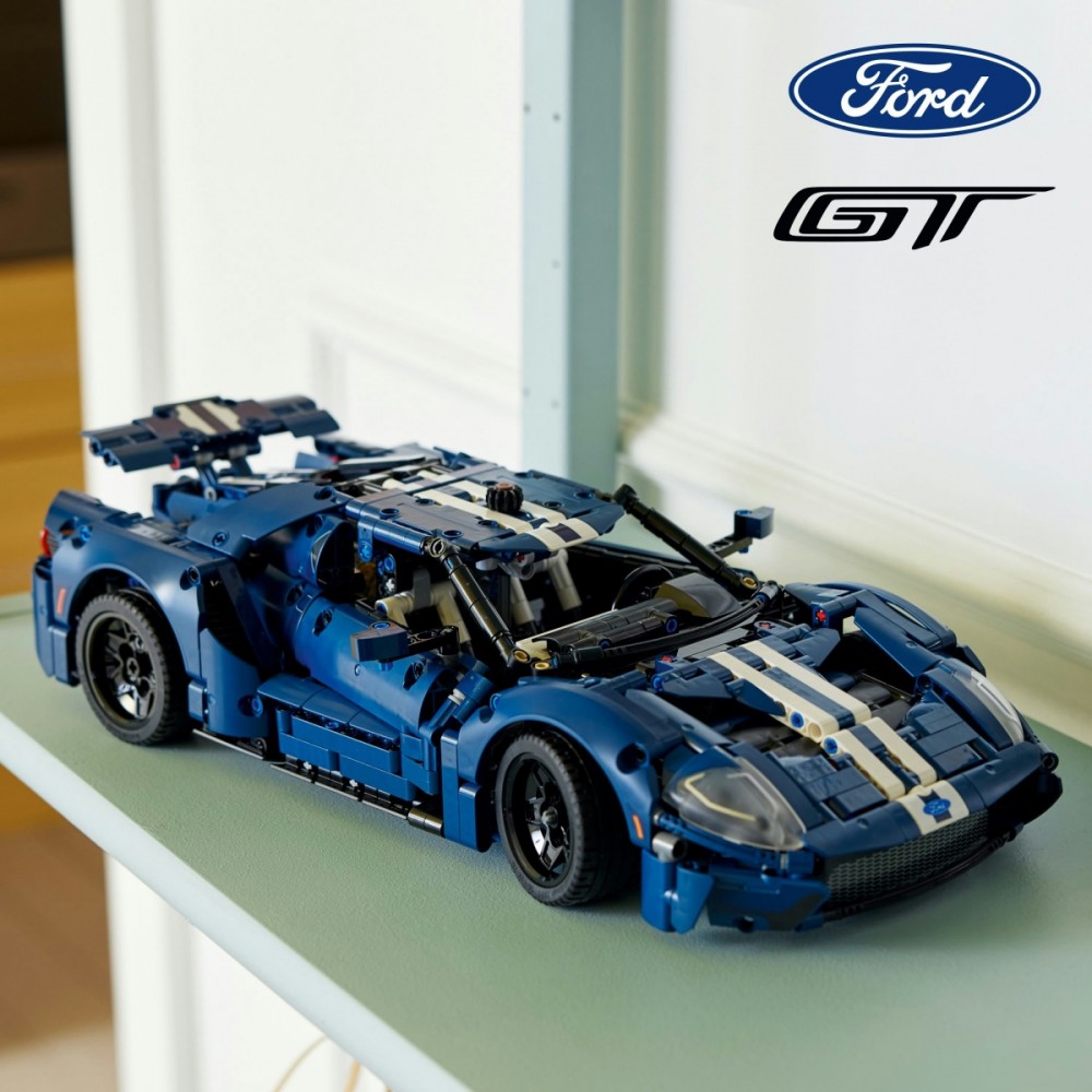 Ford gt 2022 m. modelis, lego, 18+, mėlynas