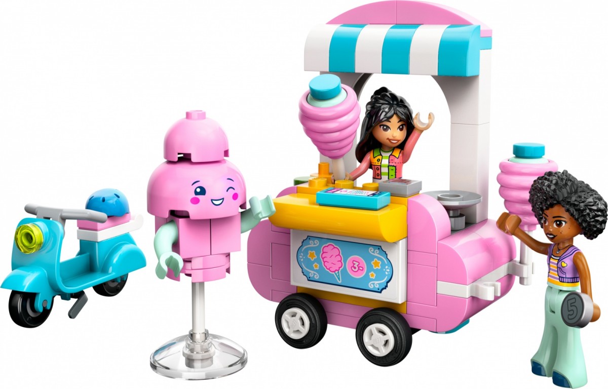 Lego® friends cukraus vatos stendas su motoroleriu