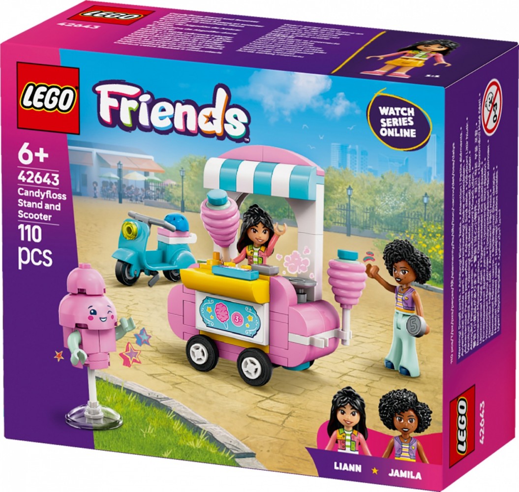 Lego® friends cukraus vatos stendas su motoroleriu