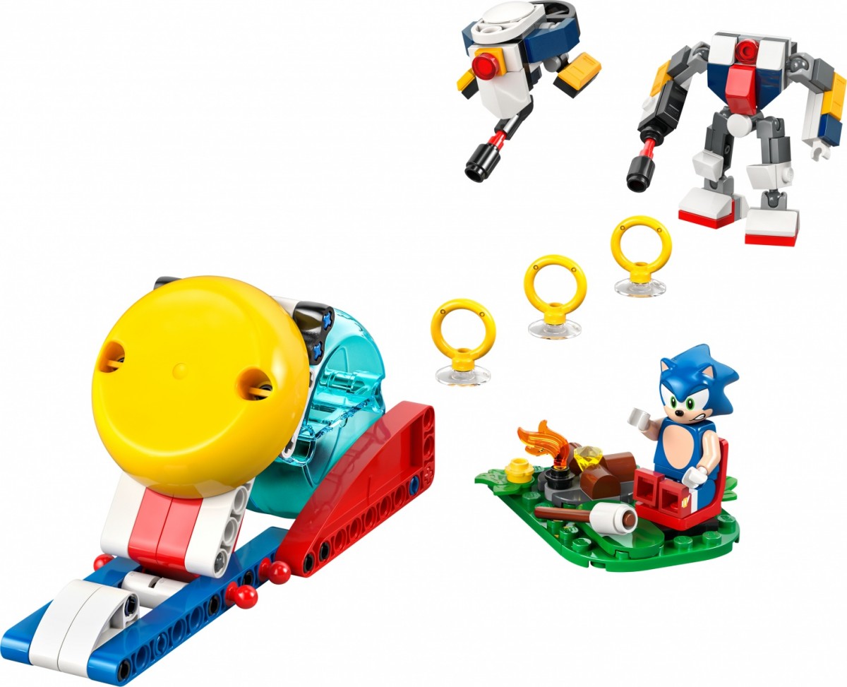 77001 lego® sonic the hedgehog™: sonic kova prie laužo
