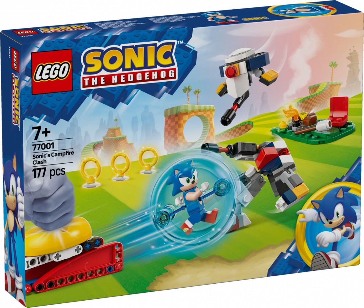 77001 lego® sonic the hedgehog™: sonic kova prie laužo