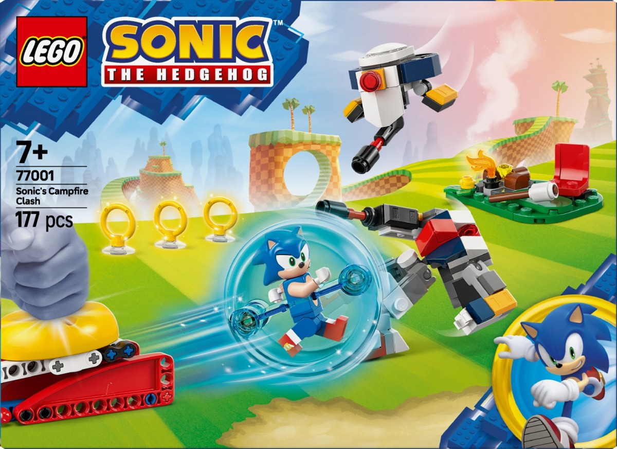 77001 lego® sonic the hedgehog™: sonic kova prie laužo