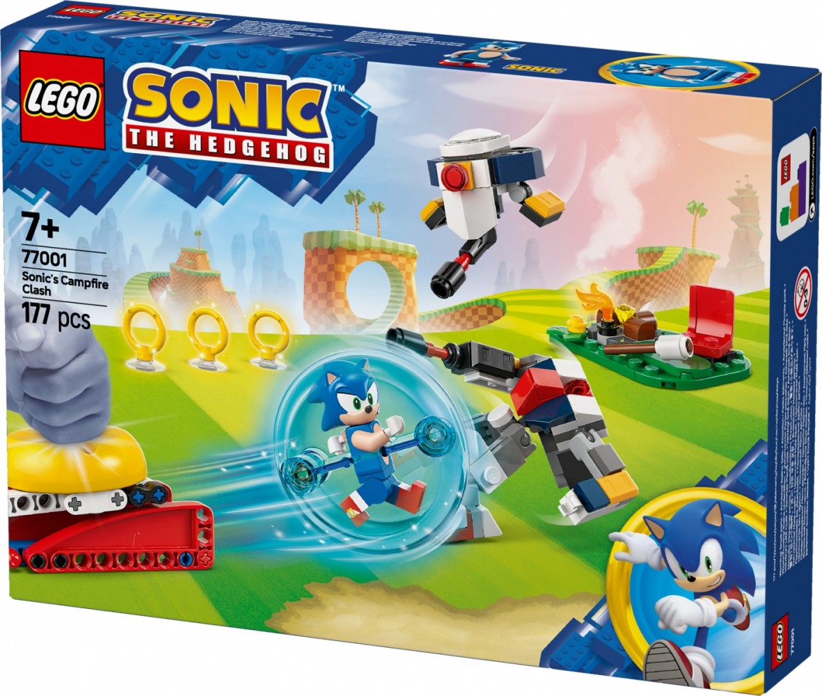 77001 lego® sonic the hedgehog™: sonic kova prie laužo