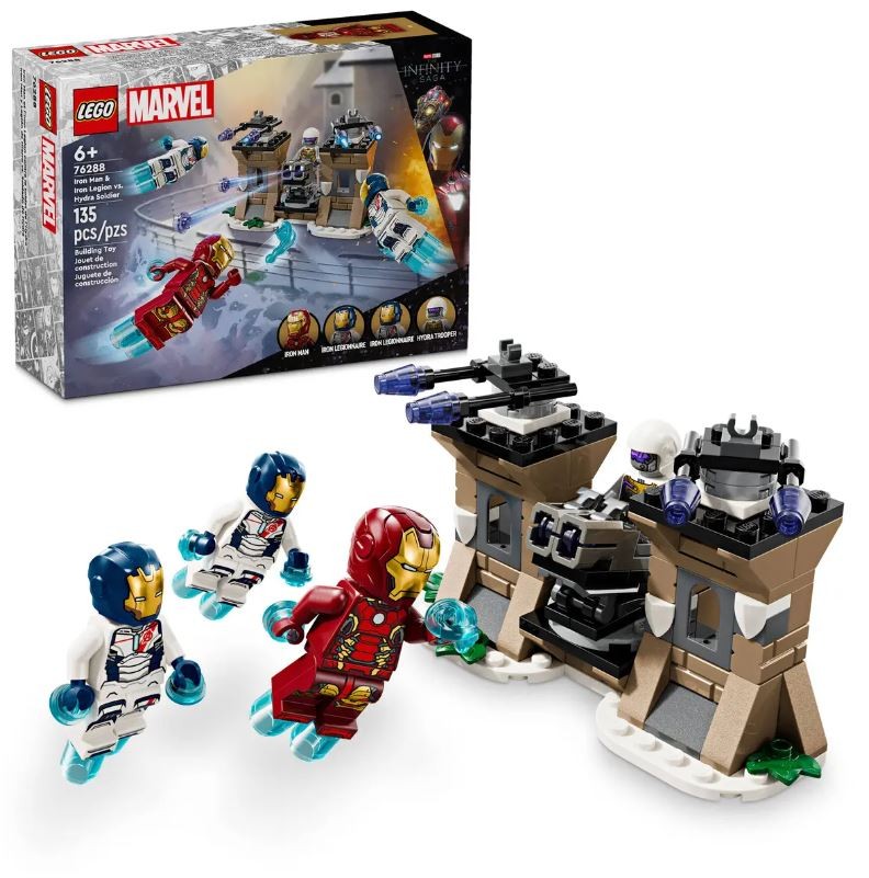 76288 lego® marvel geležinis žmogus ir geležinis legionas prieš hidros karį