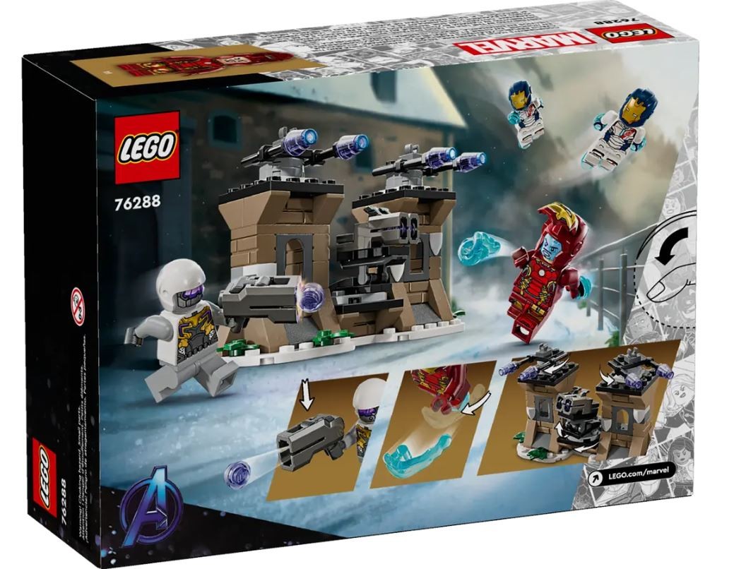76288 lego® marvel geležinis žmogus ir geležinis legionas prieš hidros karį