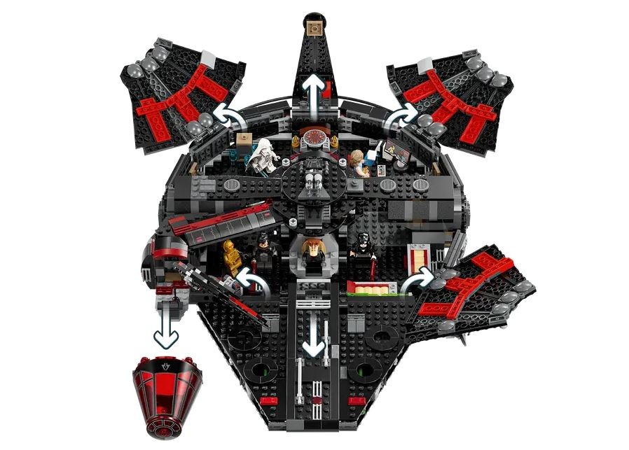 Tamsusis tūkstantmečio sakalas lego star wars
