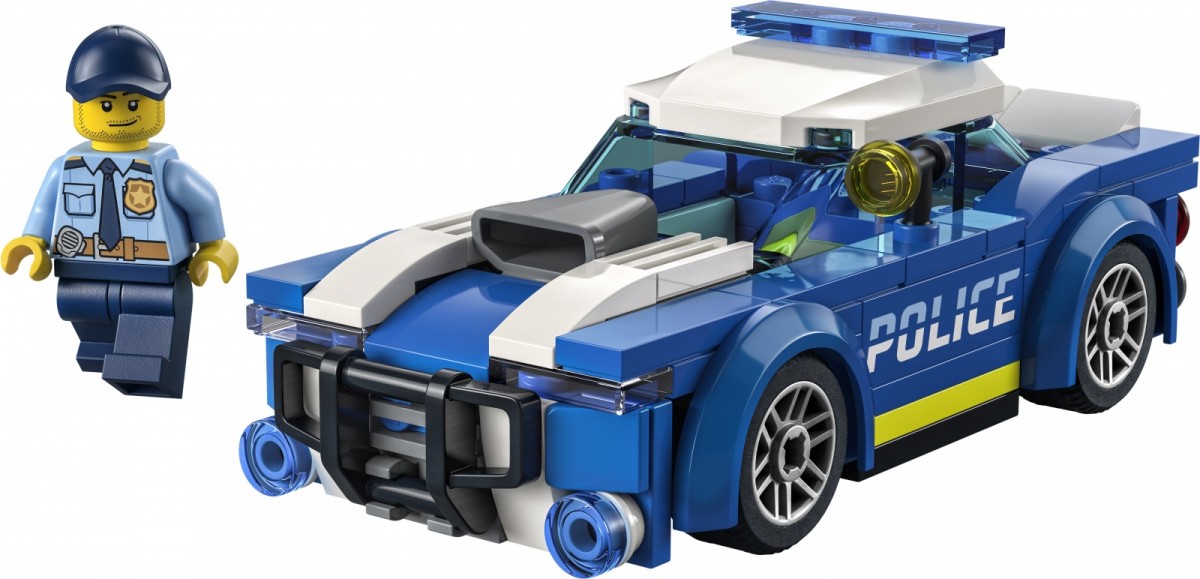 Konstruktorius policijos automobilis, lego city