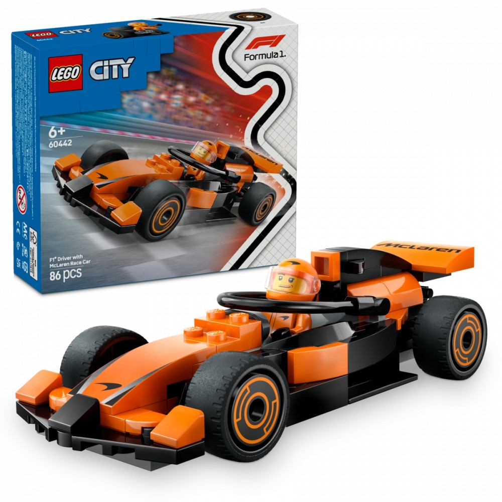 F1 vairuotojas ir mclaren bolidas, lego® city