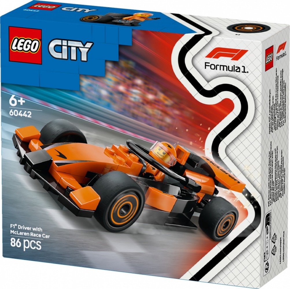 F1 vairuotojas ir mclaren bolidas, lego® city