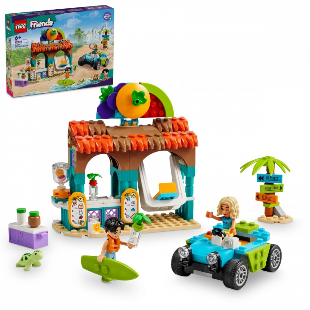 Paplūdimio kokteilių kioskas, lego, spalvotas