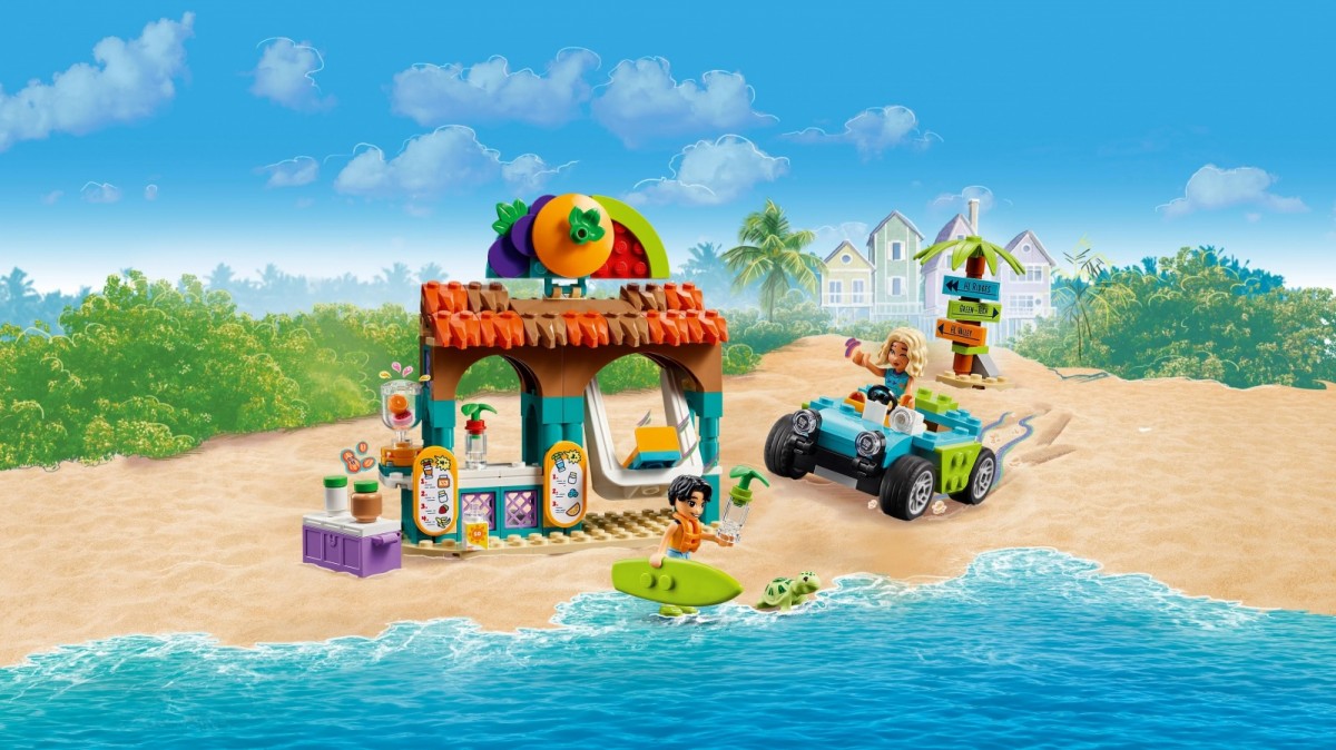 Paplūdimio kokteilių kioskas, lego, spalvotas