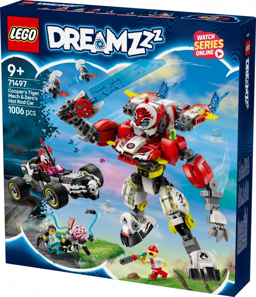 Tygrio mechas ir hot rod automobilis, lego® dreamzzz
