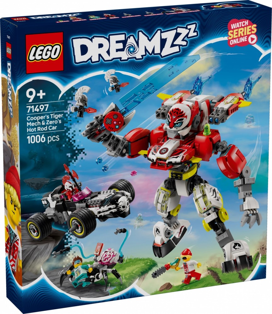 Tygrio Mechas Ir Hot Rod Automobilis, Lego® Dreamzzz