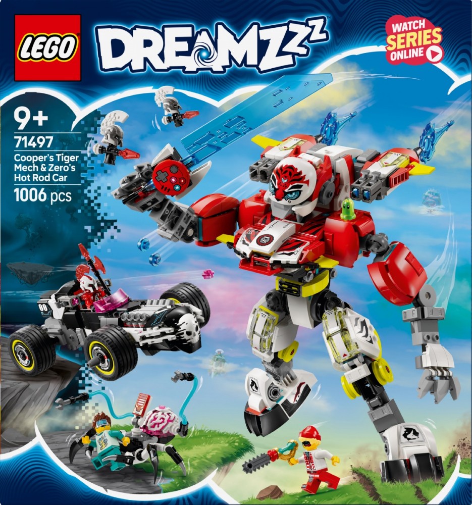 Tygrio mechas ir hot rod automobilis, lego® dreamzzz