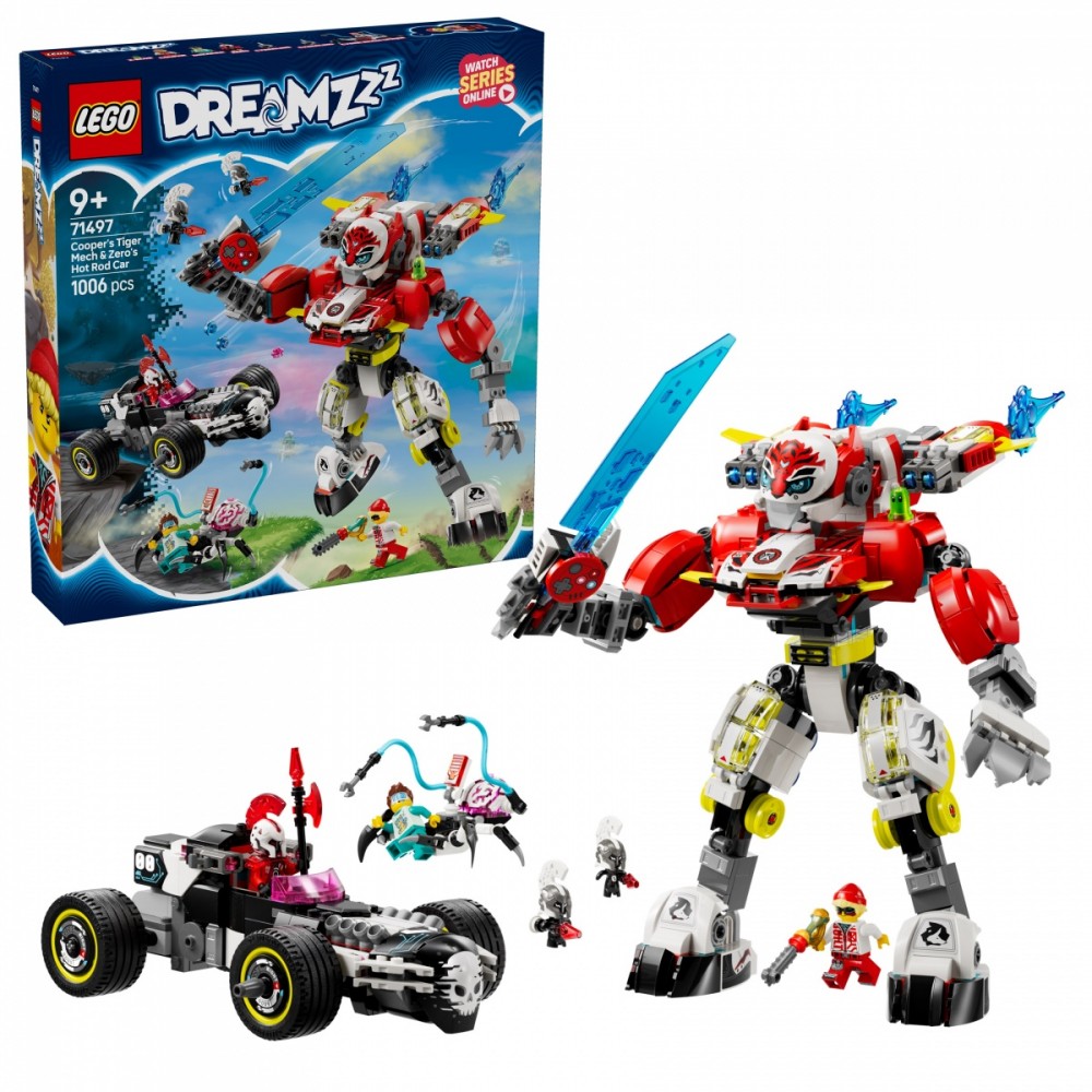 Tygrio mechas ir hot rod automobilis, lego® dreamzzz